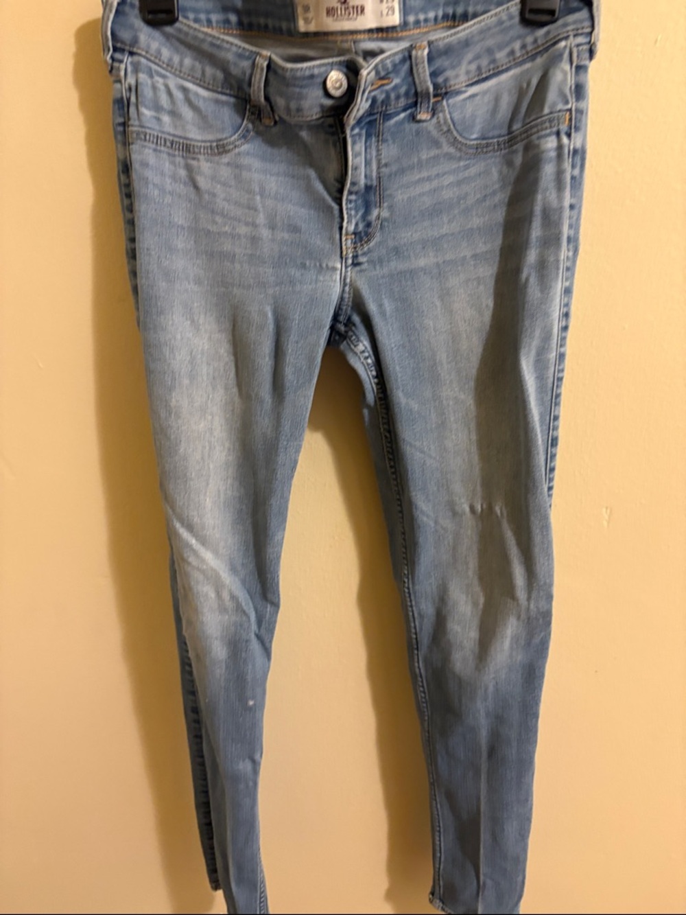 Hollister Light Wash Blue Skinny Jeans size 9